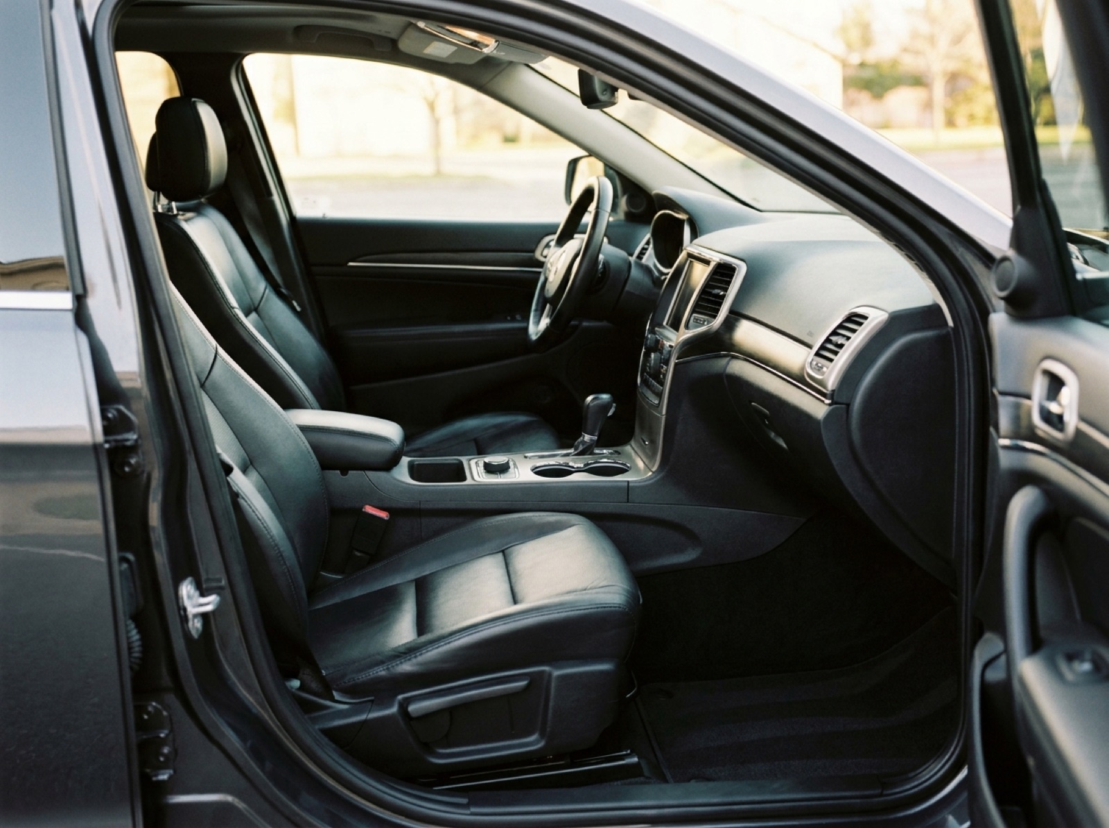 Spotless detailed car interior